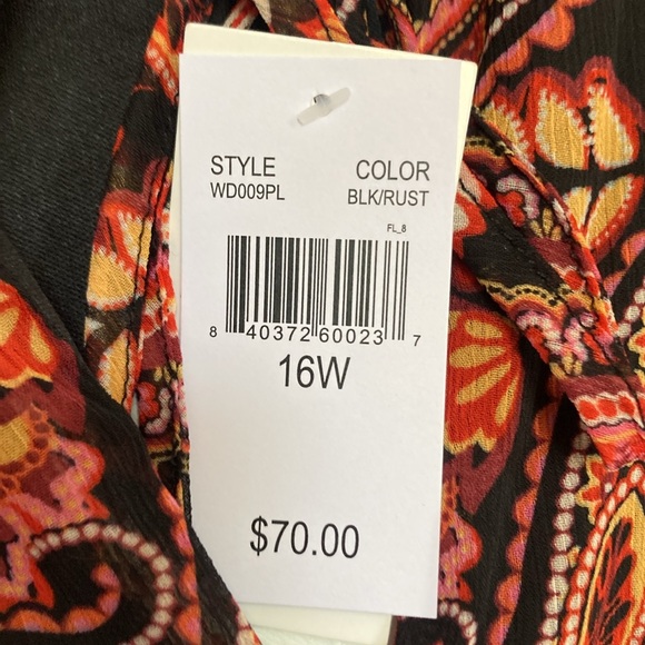 Relisted Harper 241 boho paisley floral print dress 16W - Picture 8 of 16